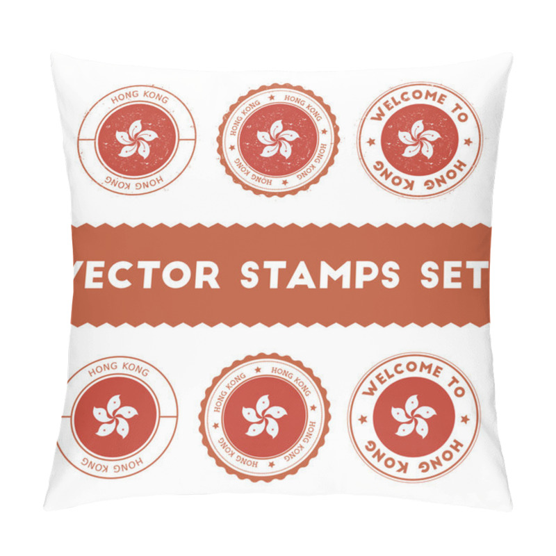 Personality  Chinese Flag Rubber Stamps Set. Pillow Covers