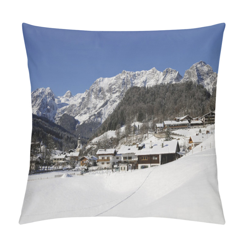 Personality  Scenic Landscape Of Reiteralpe Mountain Pillow Covers