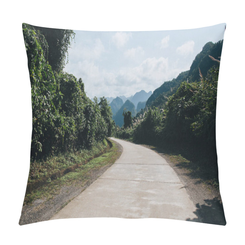 Personality  Rural Road In Beautiful Mountains At Phong Nha Ke Bang National Park, Vietnam Pillow Covers