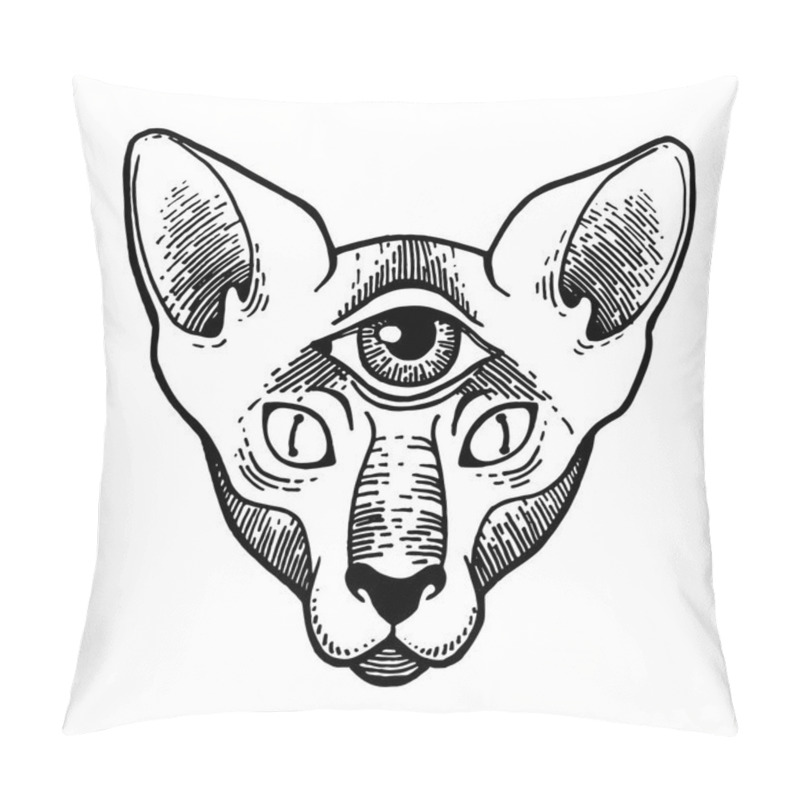 Personality  Tattoo Design, Artwork For Print And Textiles Pillow Covers