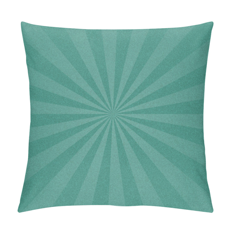 Personality  Turquoise Sunbeam Blank Background. Pillow Covers