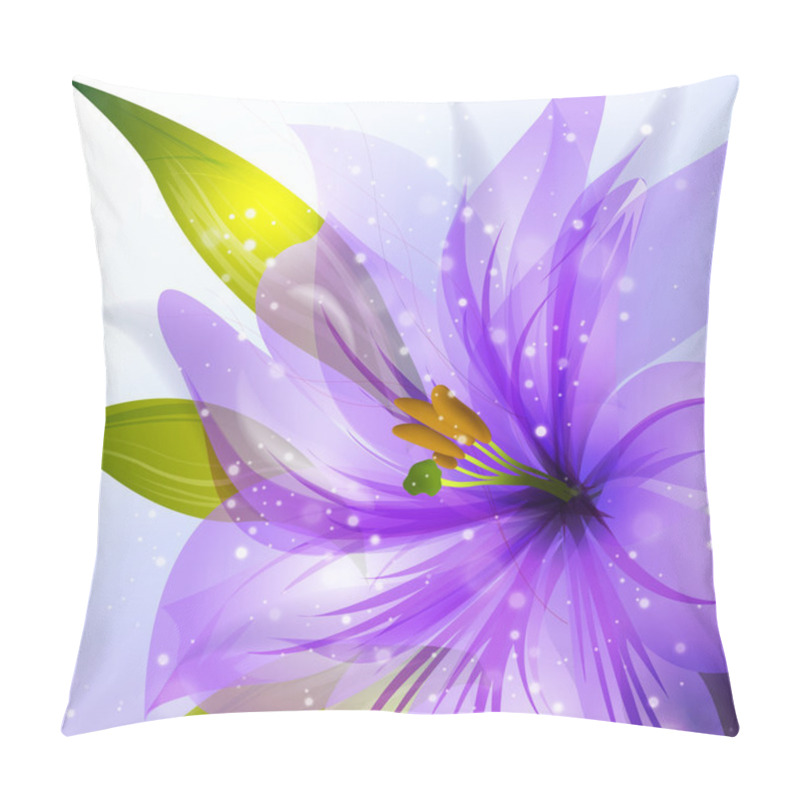 Personality  Lily Flower Ornament, Congratulations, Picture Postcard Pillow Covers