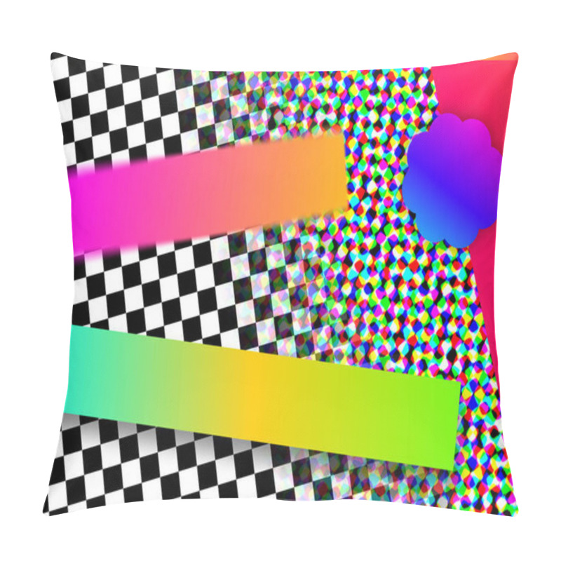 Personality  Abstract Glowing Blurred Shapes. Pillow Covers