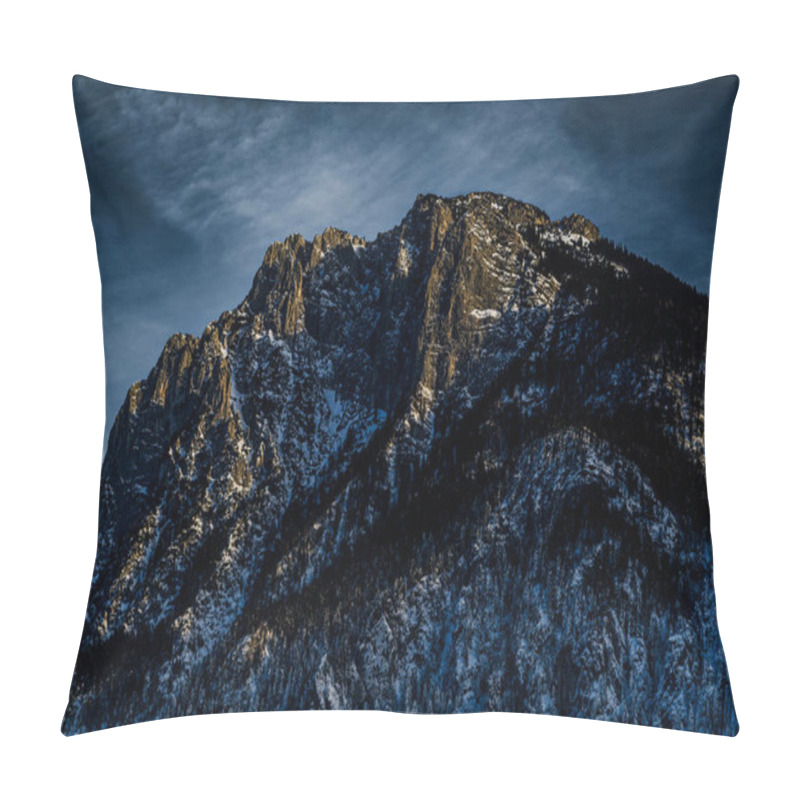 Personality  Majestic Mountains Under A Serene Blanket Of Snow, Capturing The Breath-taking Beauty Of Winter's Tranquility. Pillow Covers