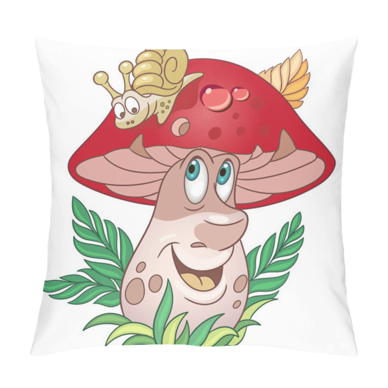 Personality  Cartoon Mushroom Porcini Boletus Pillow Covers