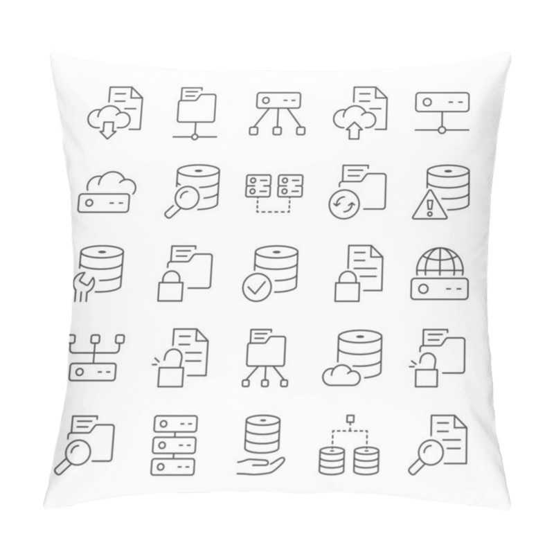 Personality  Database And Data Technology Concept Pillow Covers