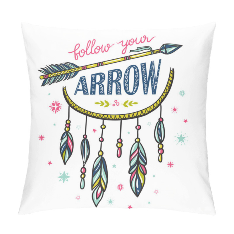 Personality   Lettering - Follow Your Arrow Pillow Covers