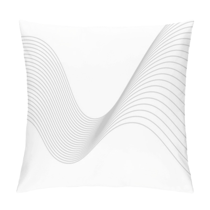 Personality  Abstract Wavy Line Background, Wavy Pattern, Stylish Line Art And Web Background Design Pillow Covers