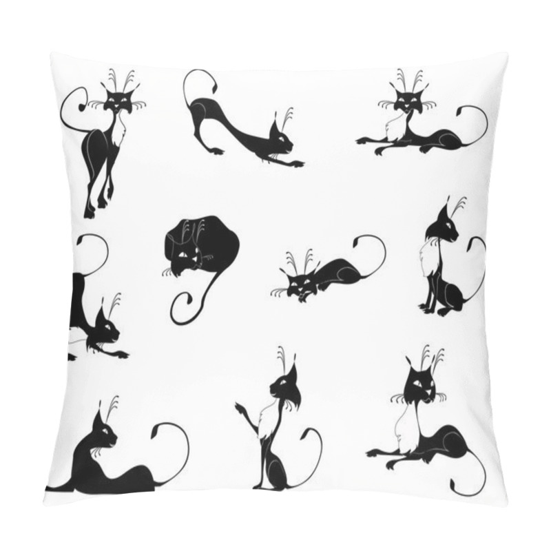 Personality  Black Cats Pillow Covers