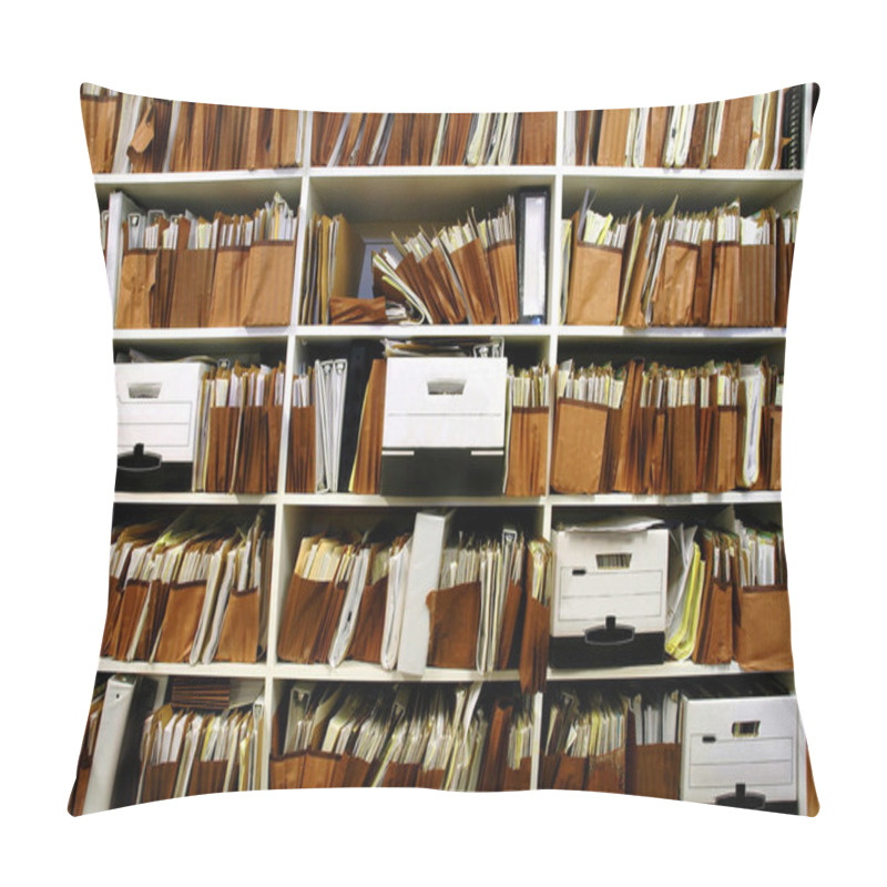 Personality  Files On Shelf Pillow Covers