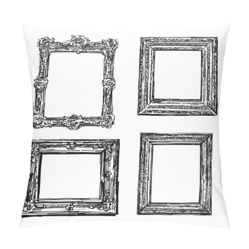 Personality  Old Decorative Frames Pillow Covers