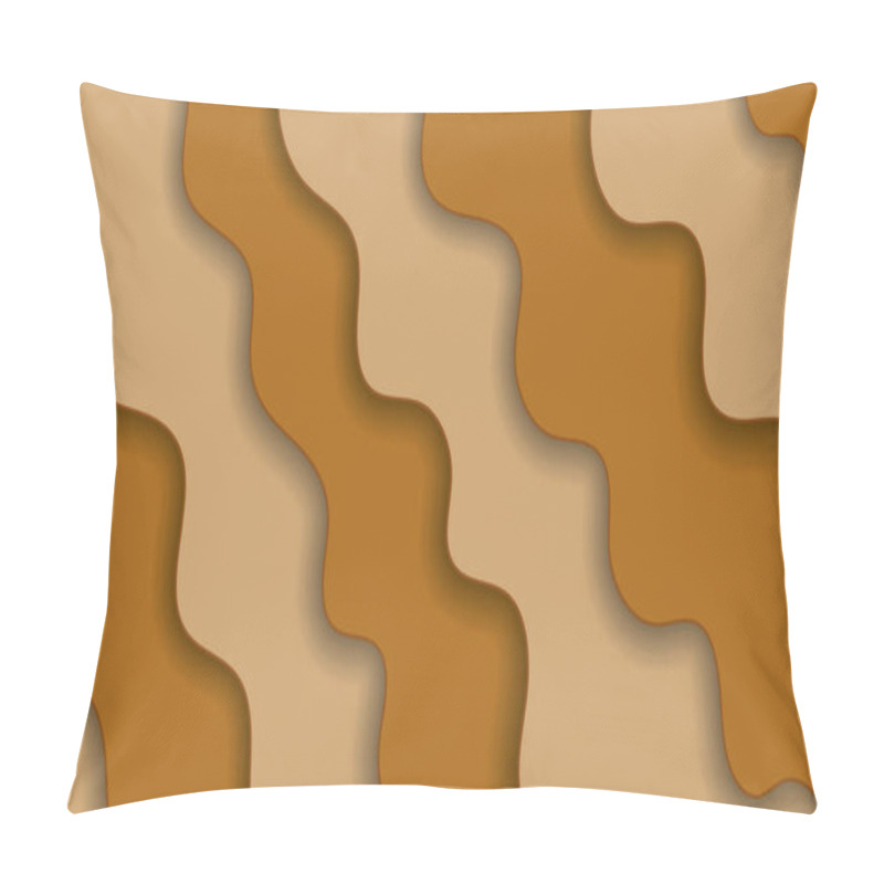 Personality  The Background Is Abstract Gold.  Vector Image. Pillow Covers