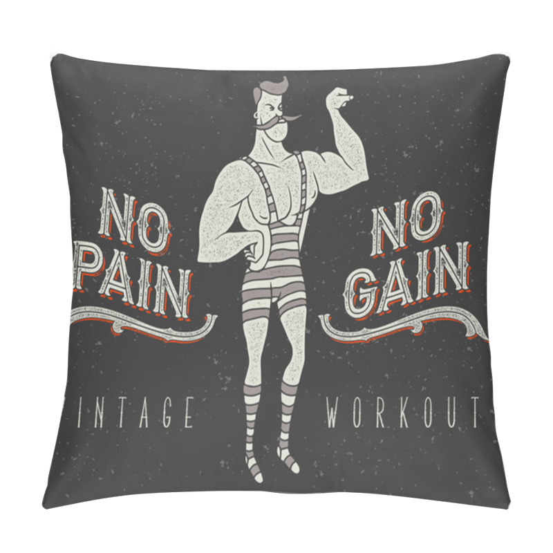 Personality  Circus Strong Man Pillow Covers