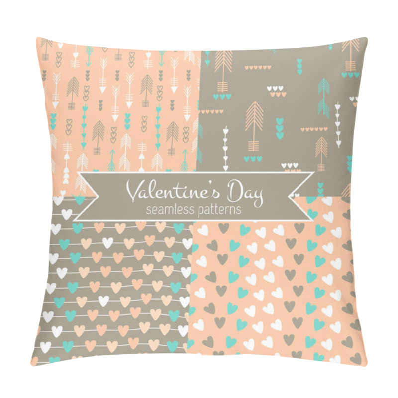 Personality  Valentines Day Seamless Patterns Pillow Covers