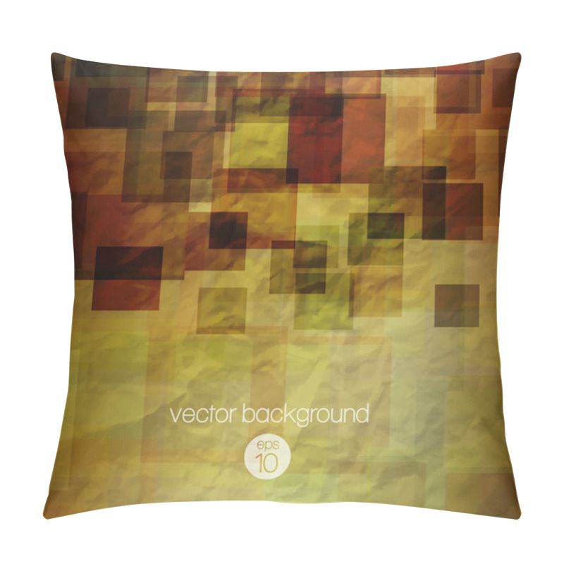 Personality  Abstraction Retro Grunge  Vector Background Pillow Covers