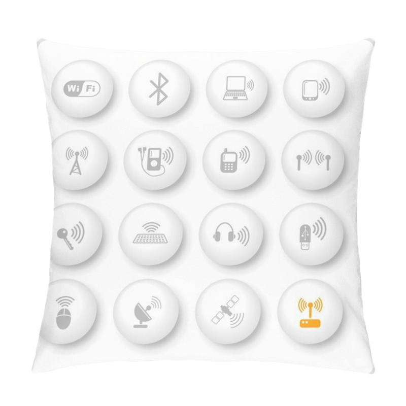 Personality  Wireless Icons Pillow Covers