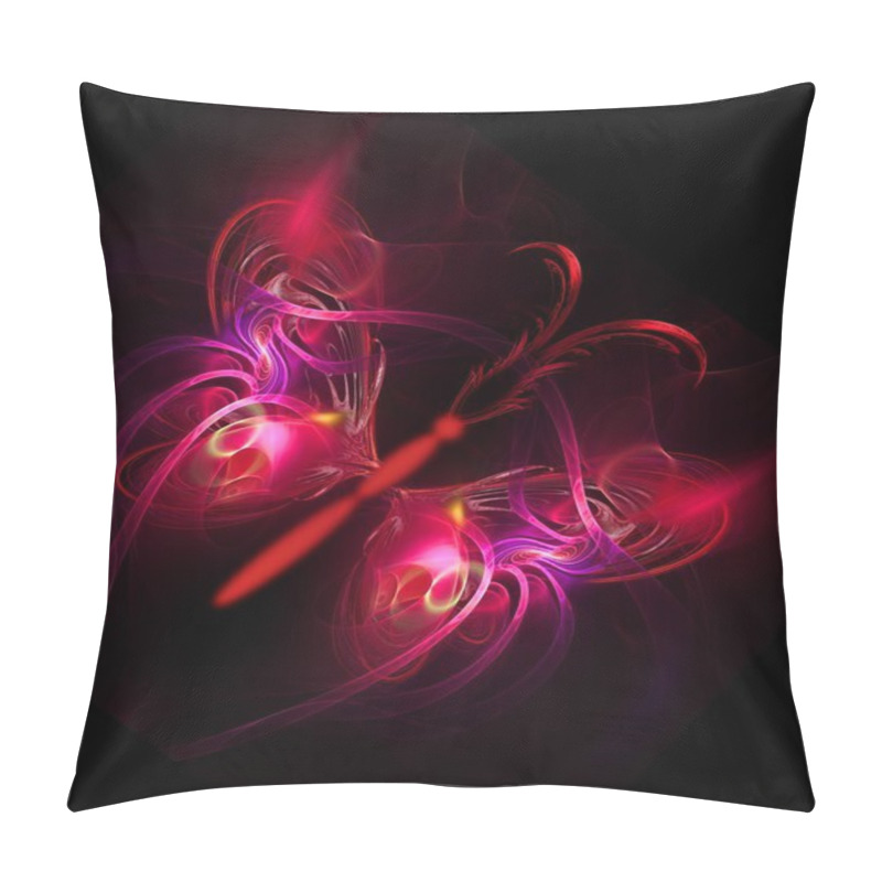 Personality  Elegant Beautiful Butterfly In Magenta Flowers Pillow Covers