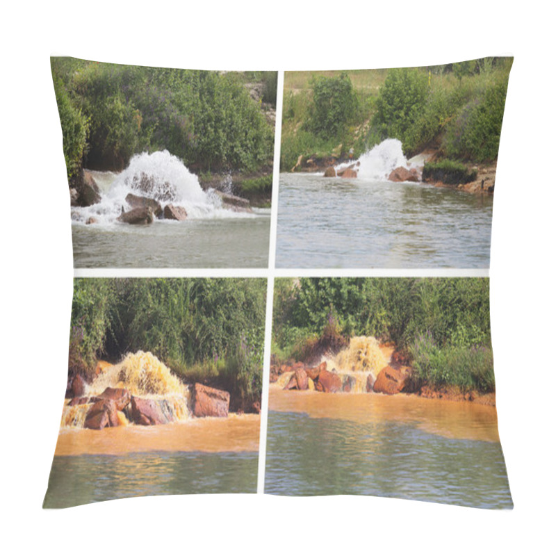 Personality  Polluted River Pillow Covers