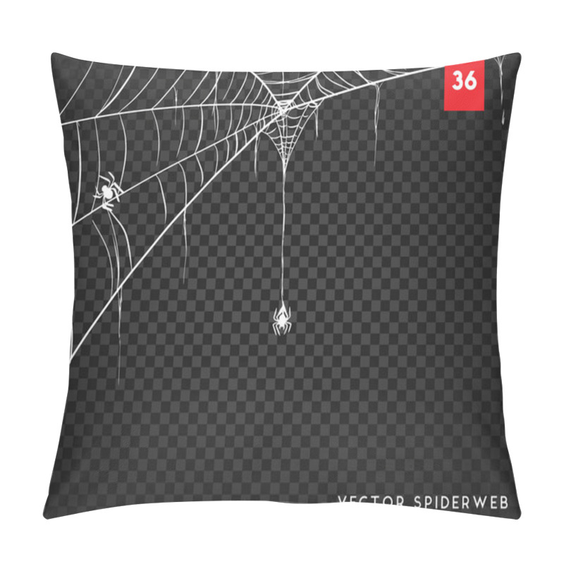 Personality  Cobweb For Halloween Design, Isolated On Black Background. Vector Illustration Pillow Covers