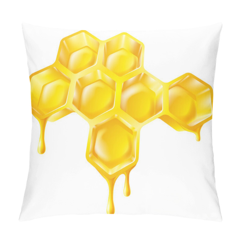 Personality  Honeycomb With Dripping Honey Pillow Covers