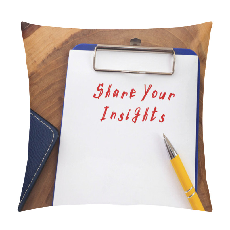 Personality   Share Your Insights Sign On The Page Pillow Covers