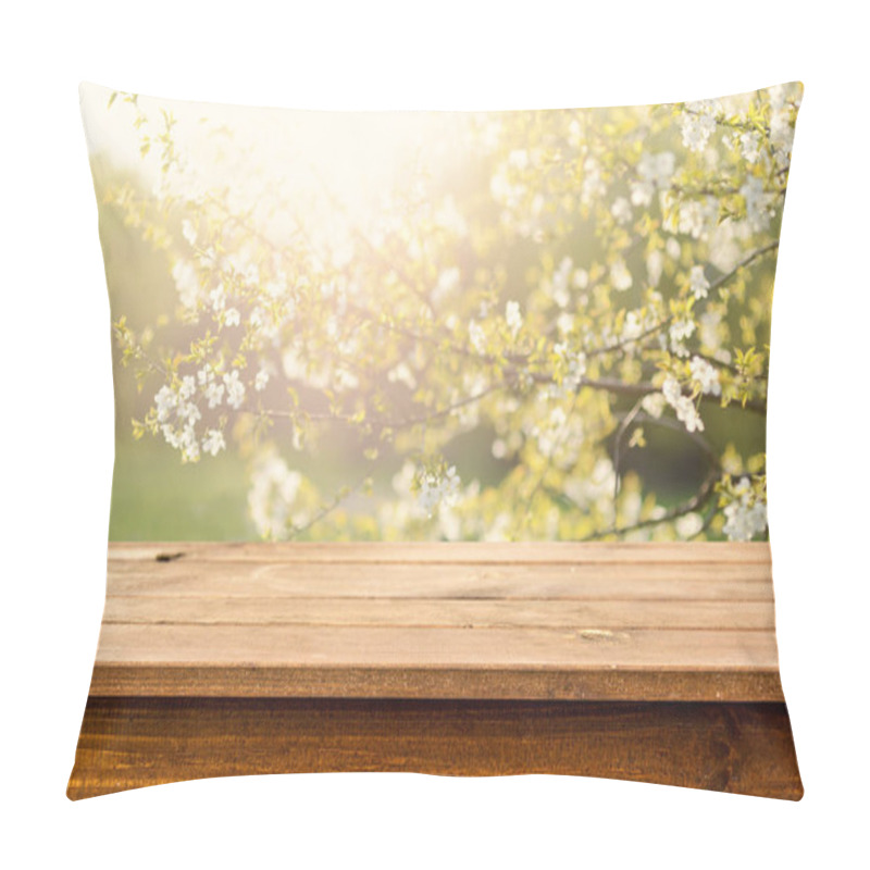 Personality  Empty Wooden Table Background Pillow Covers