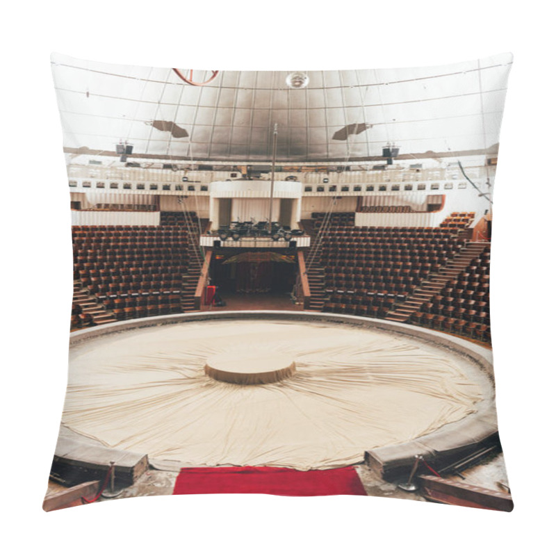 Personality  Empty Circus Arena With Amphitheater And Entrance Pillow Covers