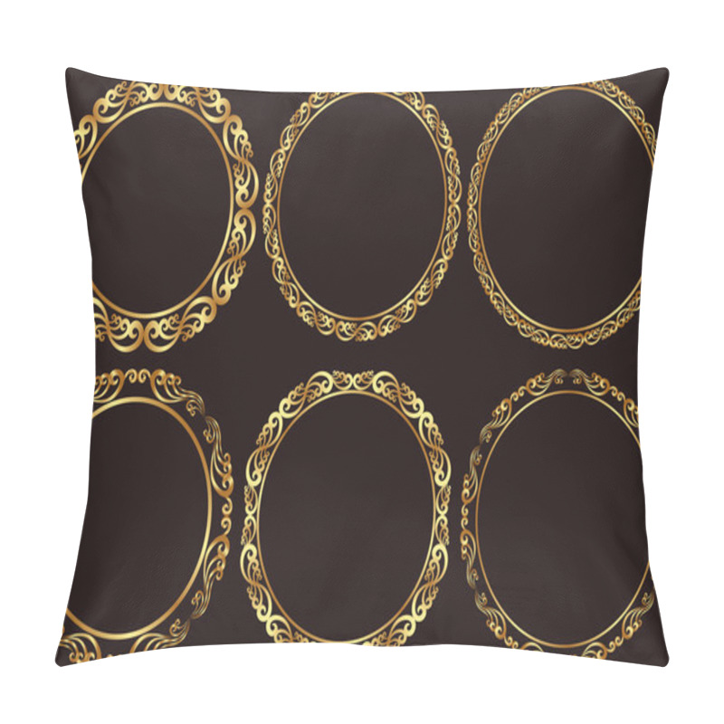 Personality  Golden Frames Pillow Covers