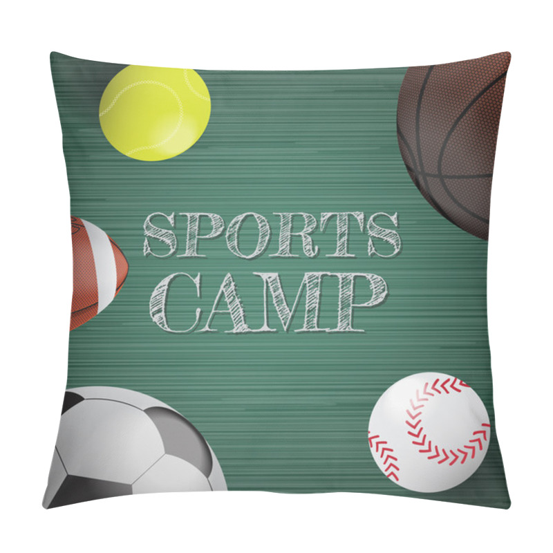 Personality  Sports Equipment Vector Background Pillow Covers