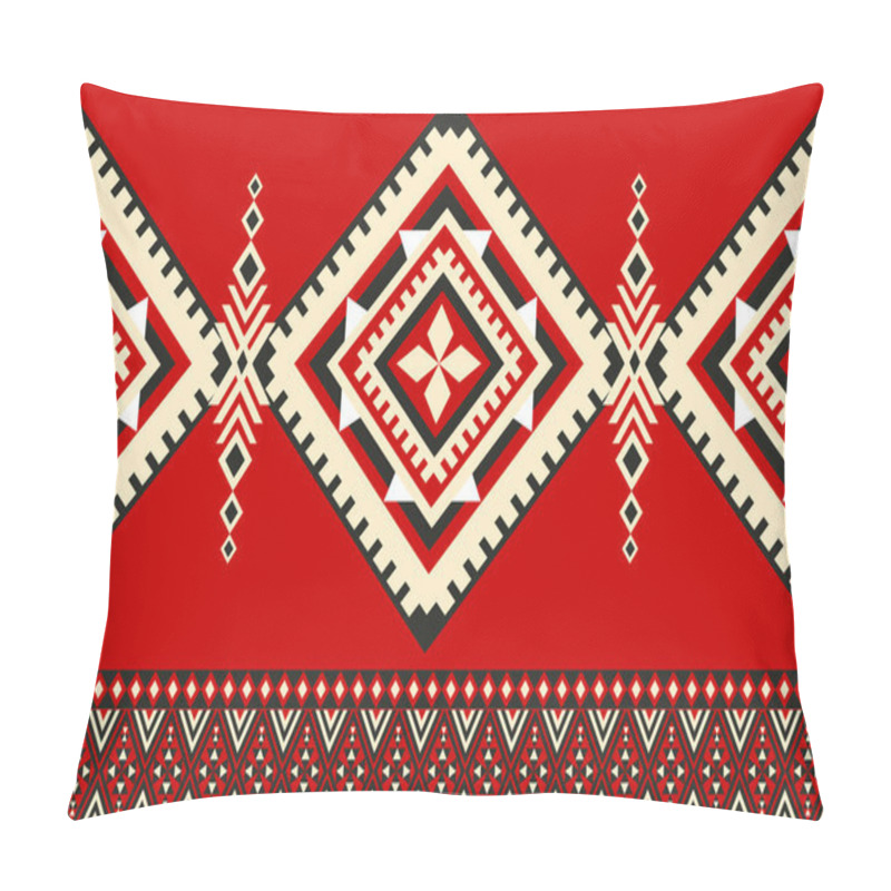 Personality  Colorful Native American Pattern, Navajo Design. Native American Ornament. Abstract Geometric Background Traditional Ethic For Decoration, Clothing, Fabric, Textile, Fashion. Pillow Covers