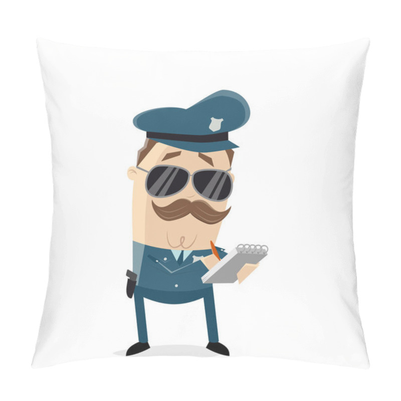 Personality  Funny Cop Writing A Parking Ticket Pillow Covers