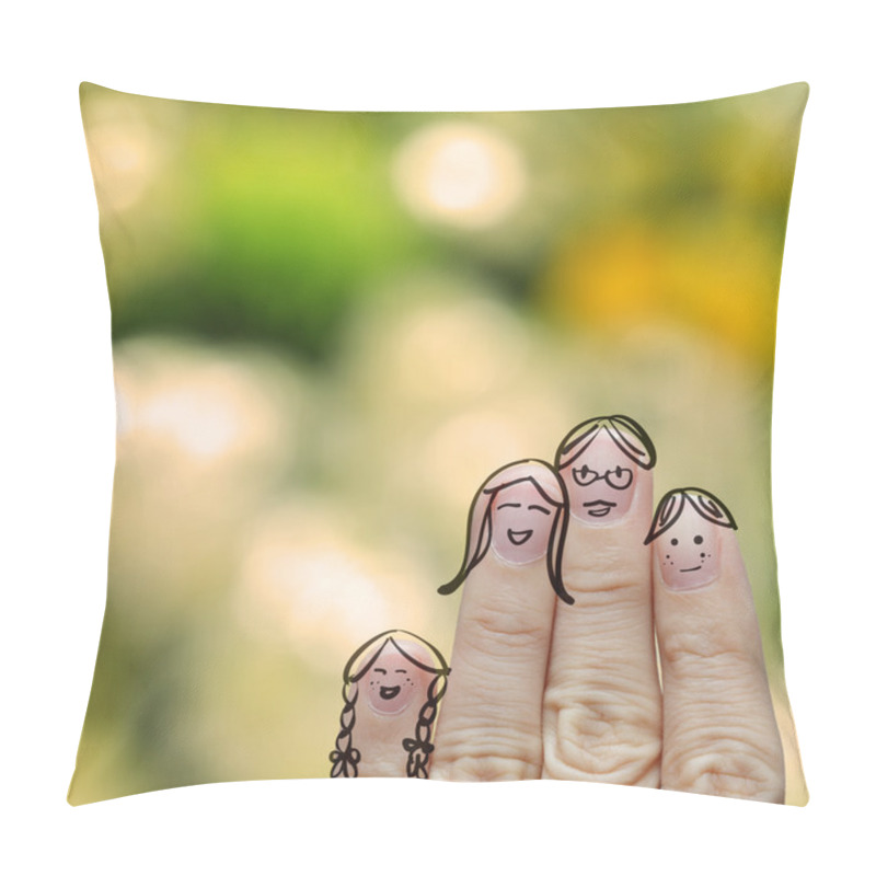 Personality  Happy Finger Family Pillow Covers