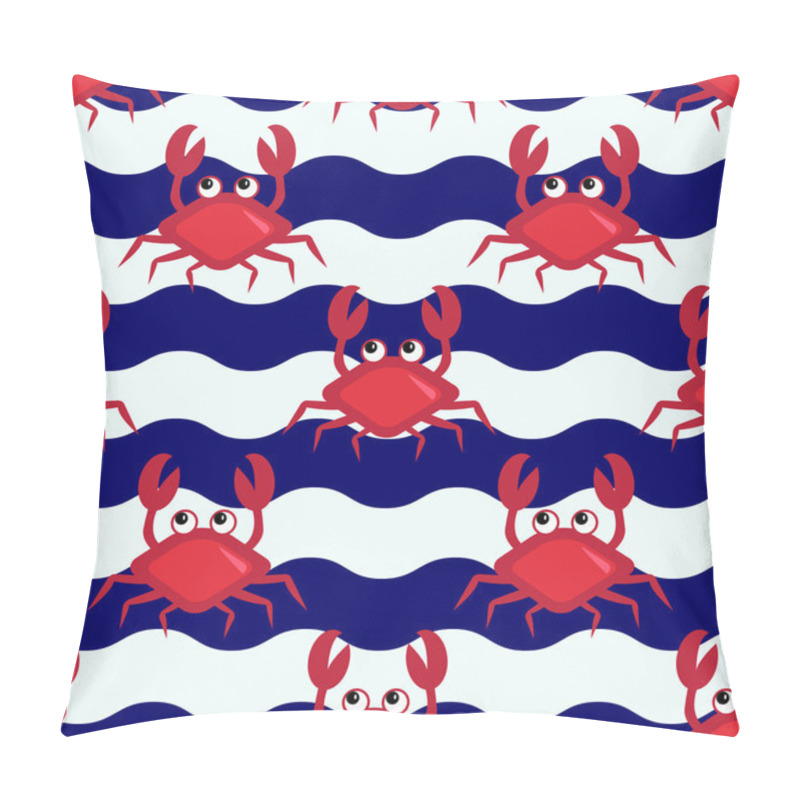 Personality  Happy Crabs Pattern Pillow Covers