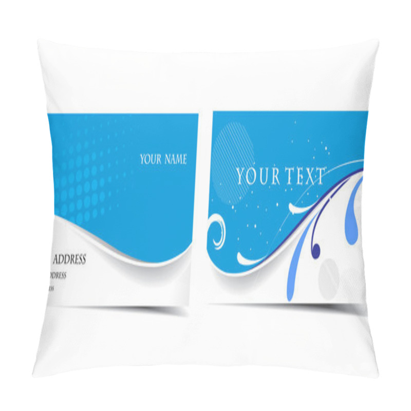 Personality  Vector Business Card Set Pillow Covers