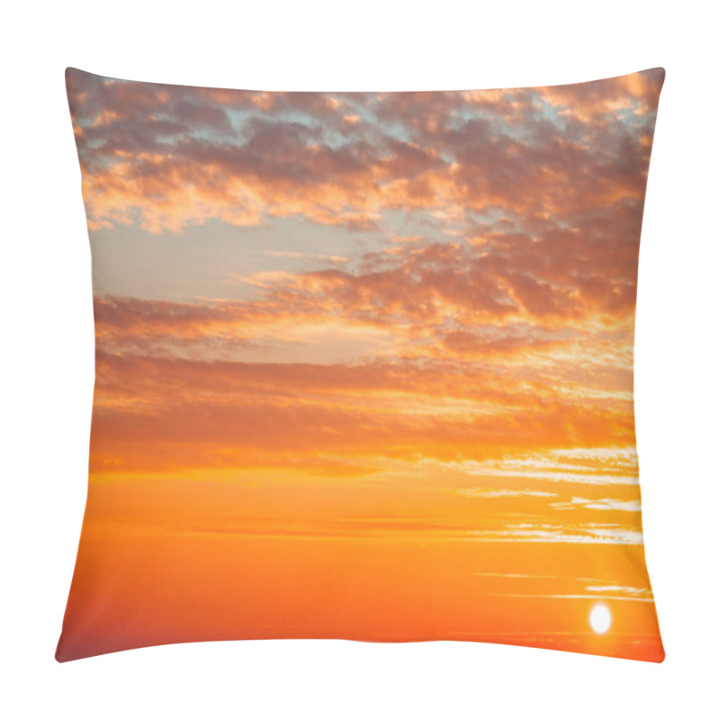 Personality  Cloudscape And Dramatic Blue Sky, Sunrise Shot Pillow Covers