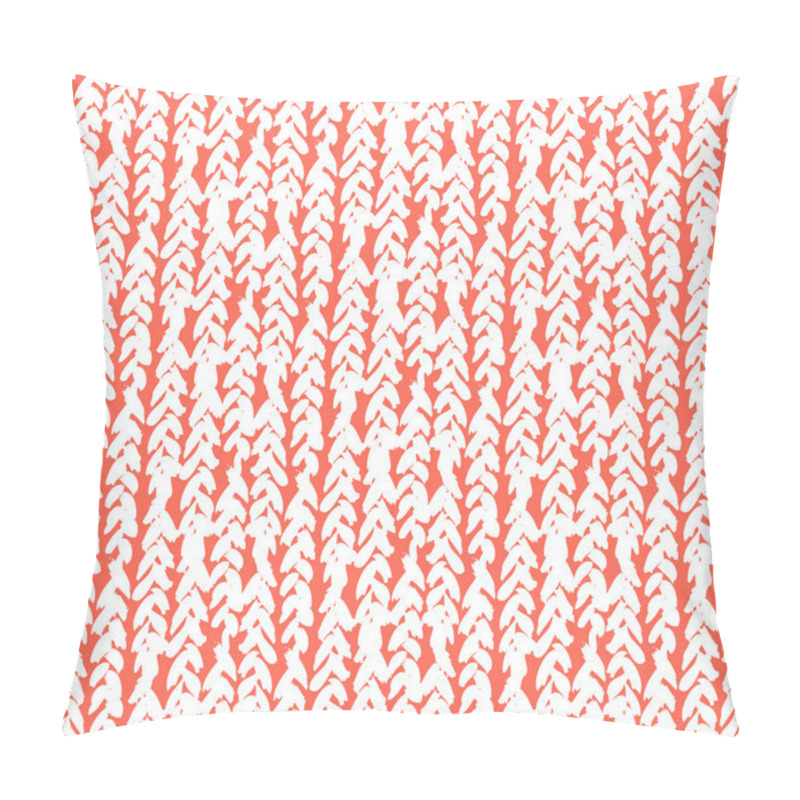 Personality  Hand Drawn Pattern With Hand Painted Braids. Pillow Covers