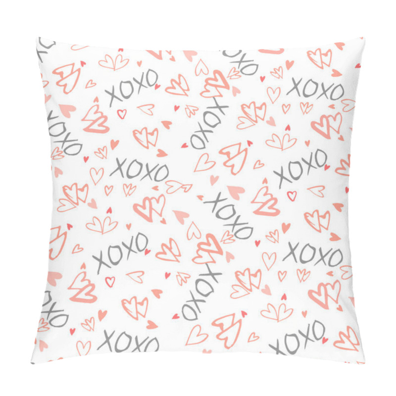 Personality  Pattern With Hand Painted Hearts Pillow Covers