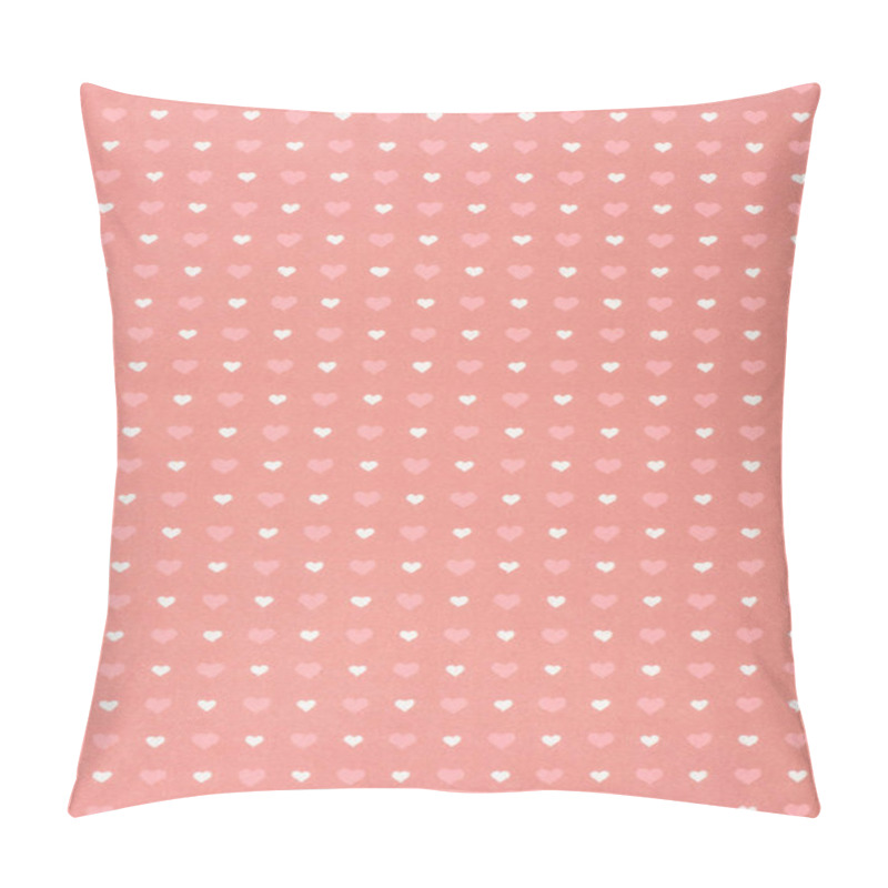 Personality  Set Of Pink And White Hearts On Pink Pillow Covers