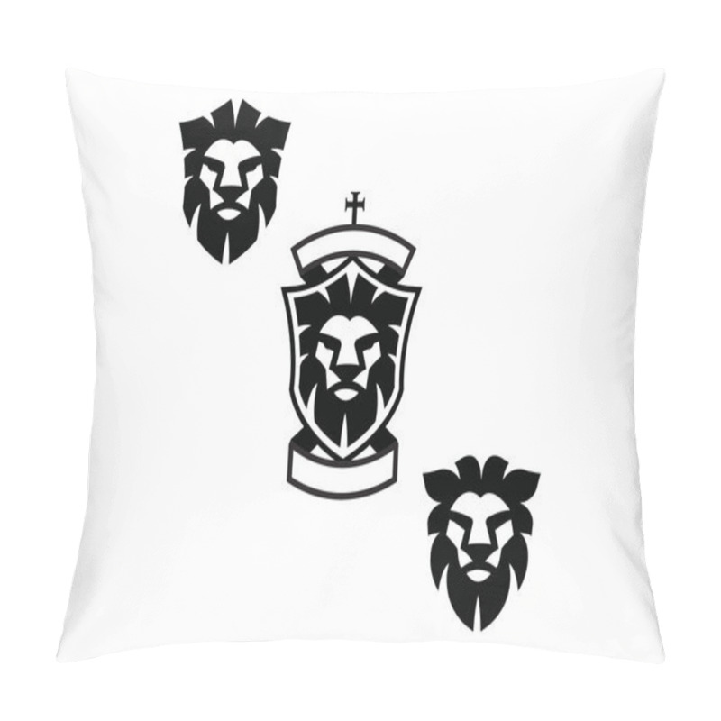 Personality  Lion Heads Pillow Covers