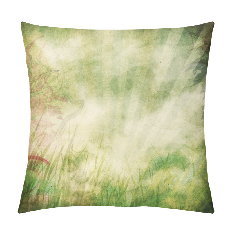 Personality  Grunge Background With Rays Pillow Covers