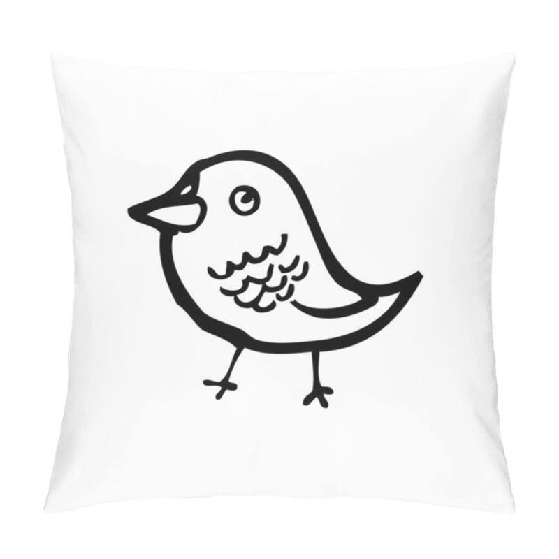 Personality  Cute Bird Cartoon Pillow Covers