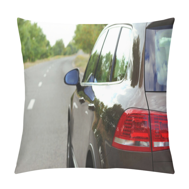 Personality  Car On Road Pillow Covers