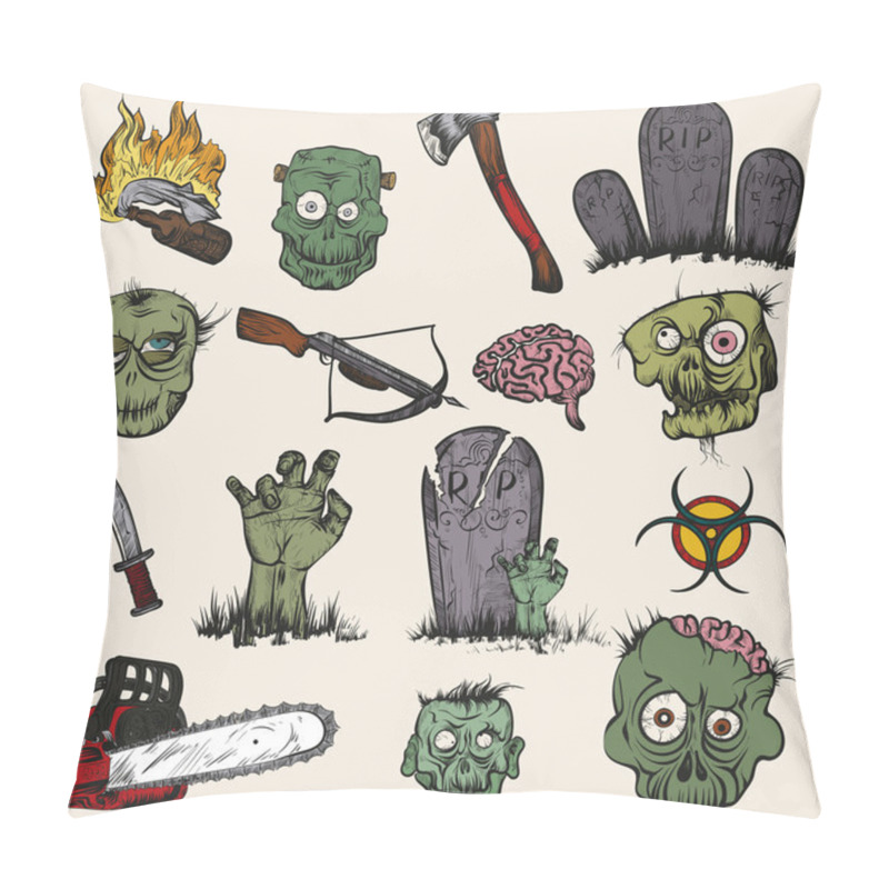 Personality  The Zombie Apocalypse Set. Pillow Covers