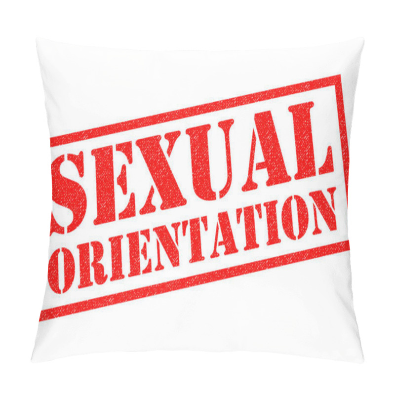 Personality  SEXUAL ORIENTATION Rubber Stamp Pillow Covers