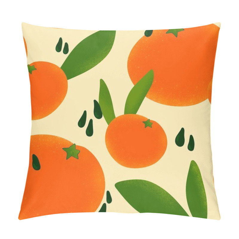 Personality  Tangerine Seamless Oranges Pattern For Fabrics And Textiles And Packaging And Gifts And Cards And Linens And Kids  Pillow Covers