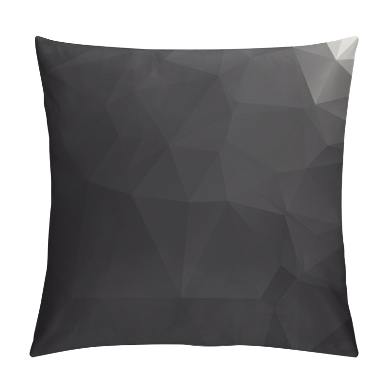 Personality  Abstract Black Background With Triangles Pillow Covers