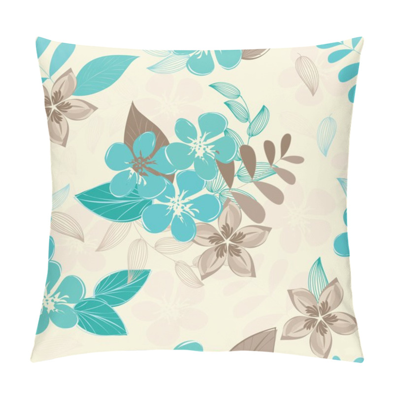 Personality  Abstract Flower Seamless Pattern Background Pillow Covers