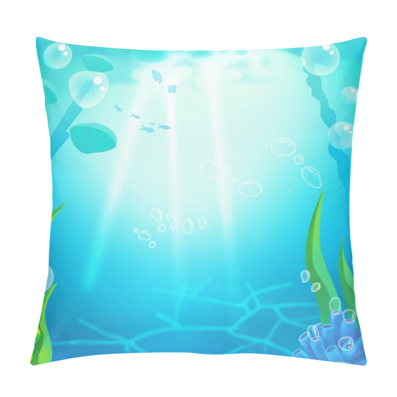 Personality  Simple Underwater Background Pillow Covers