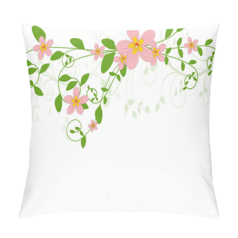 Personality  Vector Background With Flowers Pillow Covers