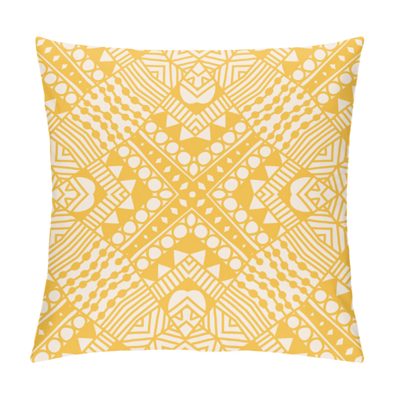 Personality  Mandala Style Seamless Pattern Pillow Covers